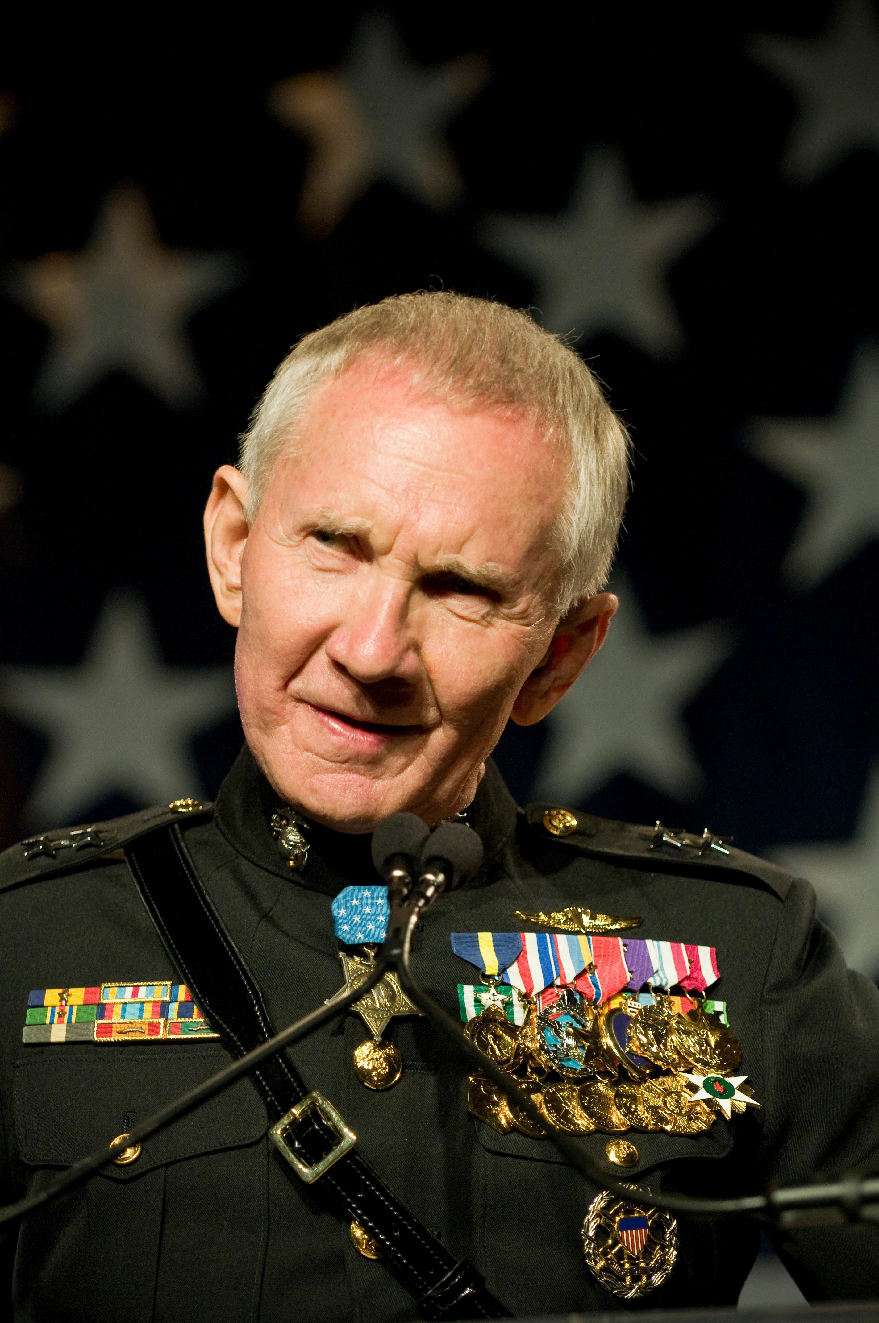 Maj. Gen. James E. Livingston, USMC (Ret.), Medal of Honor recipient