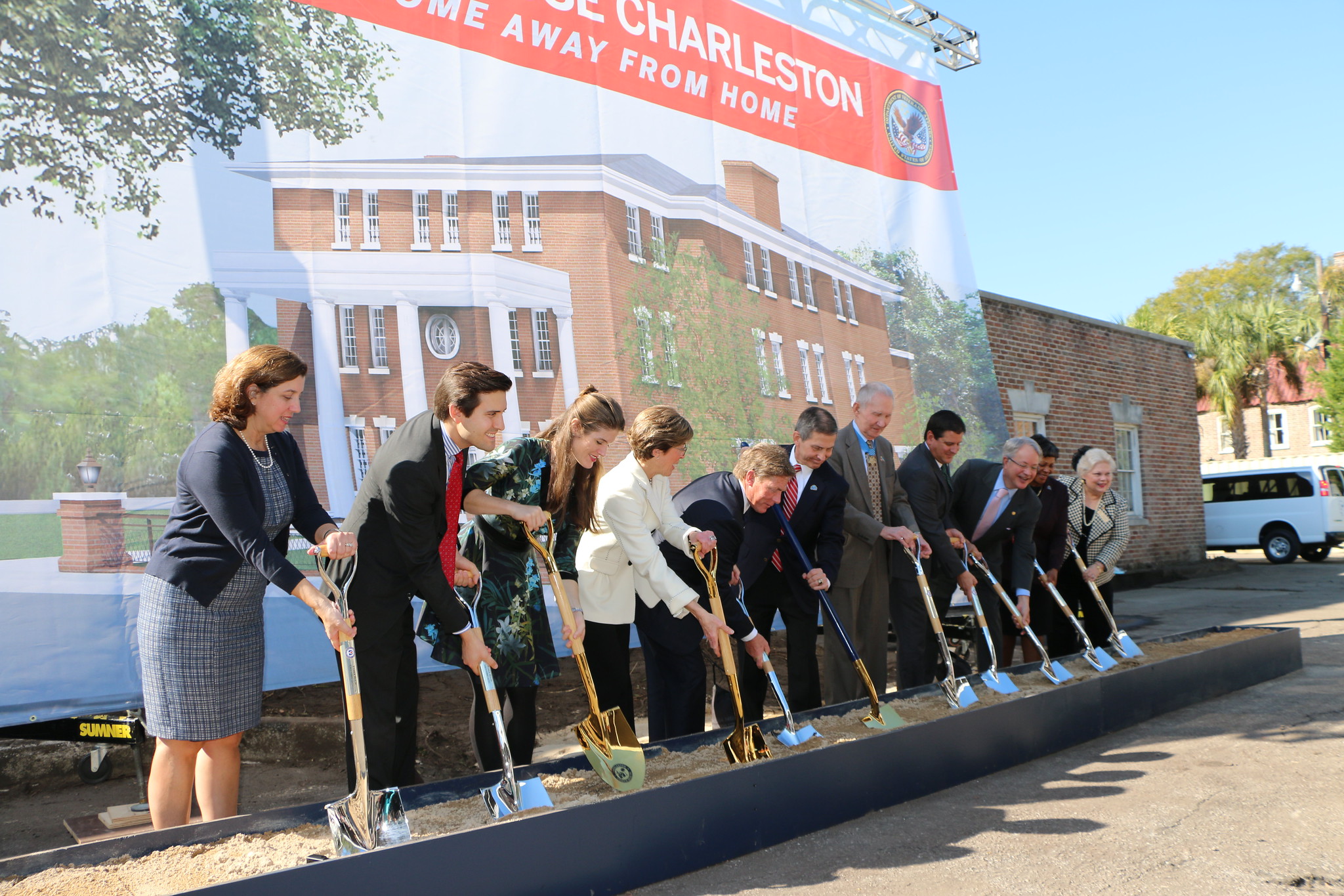 Groundbreaking ceremony for the Charleston Fisher House