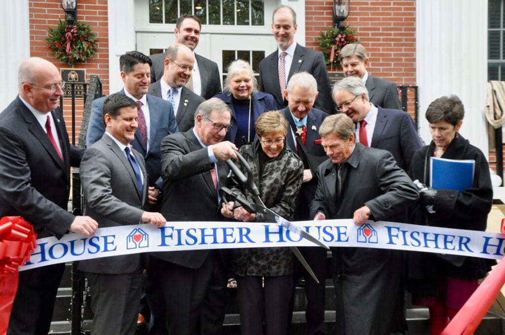 Ribbon cutting at the Charleston Fisher House opening