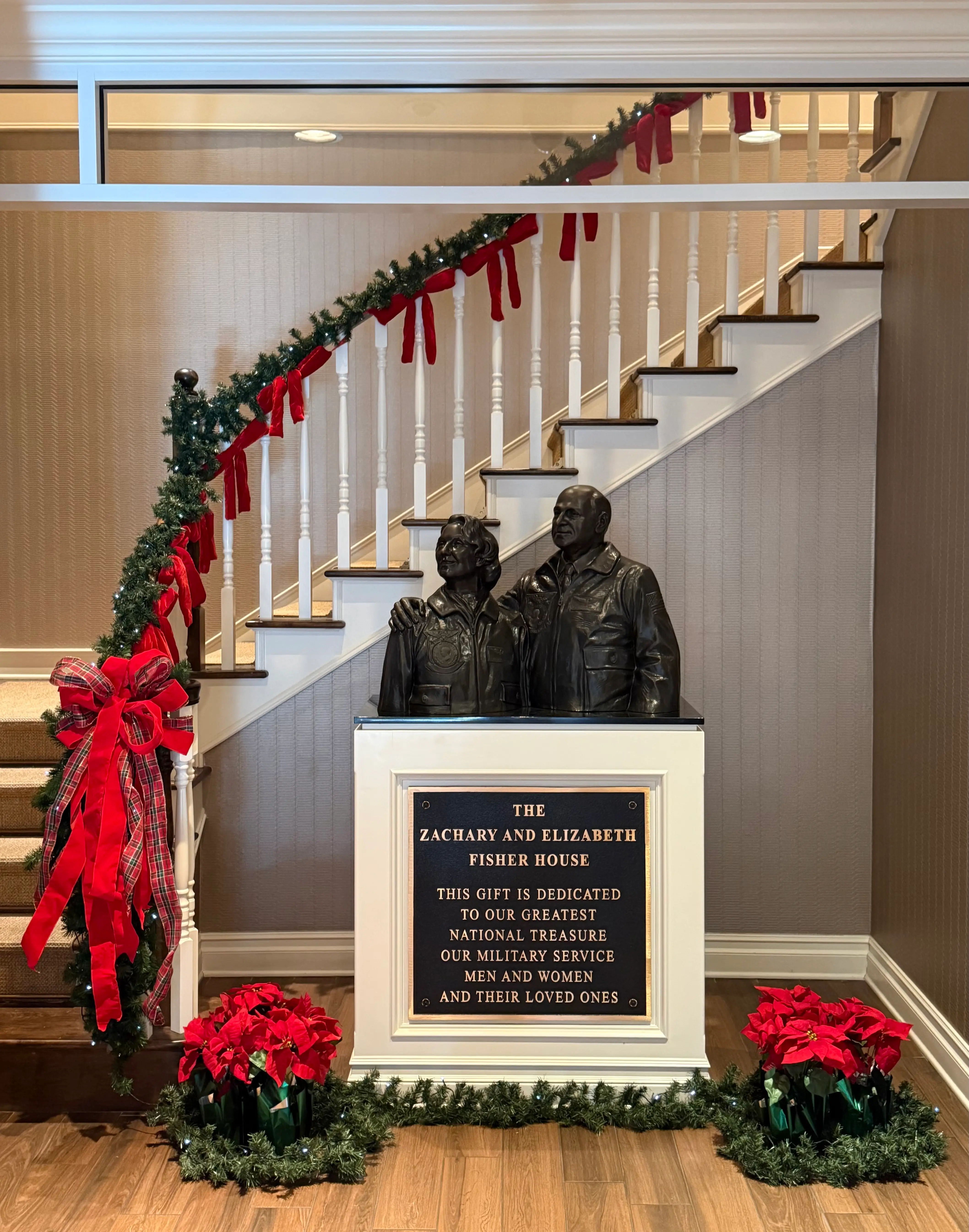 The Fisher House statue