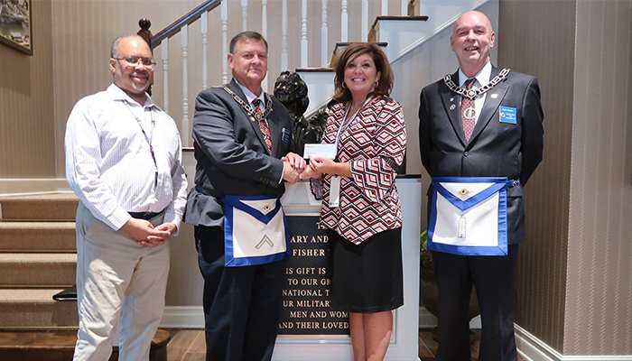 Masonic Lodge No.234 of Summerville makes a donation