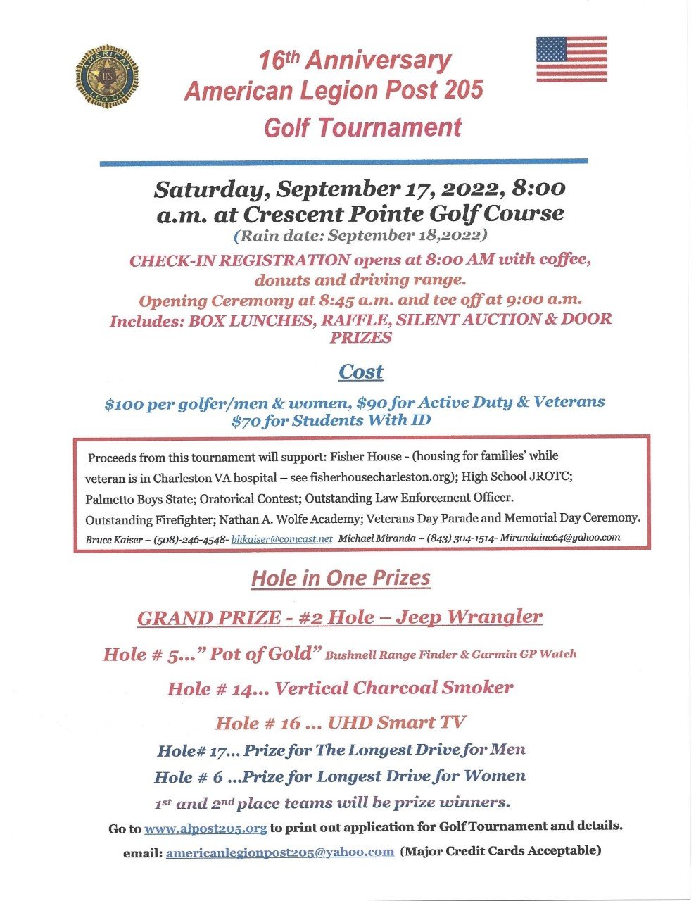 American Legion Golf Tournament