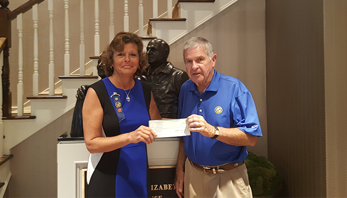 American Legion Auxiliary South Carolina presents a donation