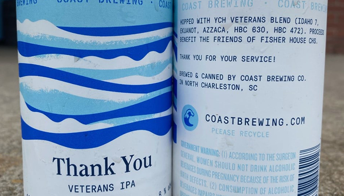 Wonderful expression of gratitude to all our veterans from Coast Brewing