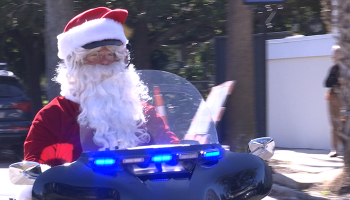 CPD santa Ride stops at Fisher House Charleston