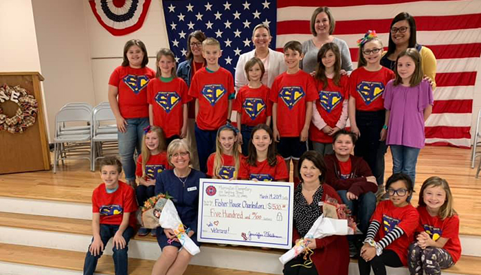 Marrington Elementary School donates to Fisher House Charleston