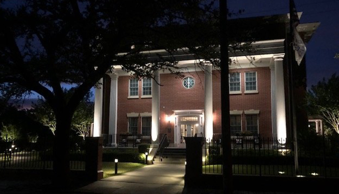New accent lighting for Fisher House Charleston